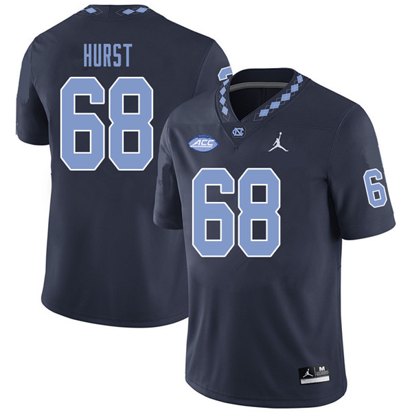 Jordan Brand Men #68 James Hurst North Carolina Tar Heels College Football Jerseys Sale-Navy